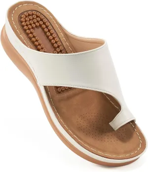 Aomigoct Sandals for Women Wedge Shoes: Comfortable Orthopedic Sandals Womens Dressy Summer Flip Flops Casual Walking Wedges