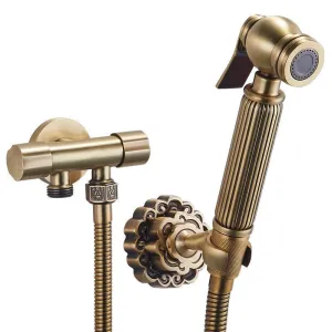 Dual Handle Single Hole Toilet Flushing Sprayer Head