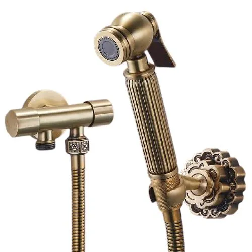 Dual Handle Single Hole Toilet Flushing Sprayer Head