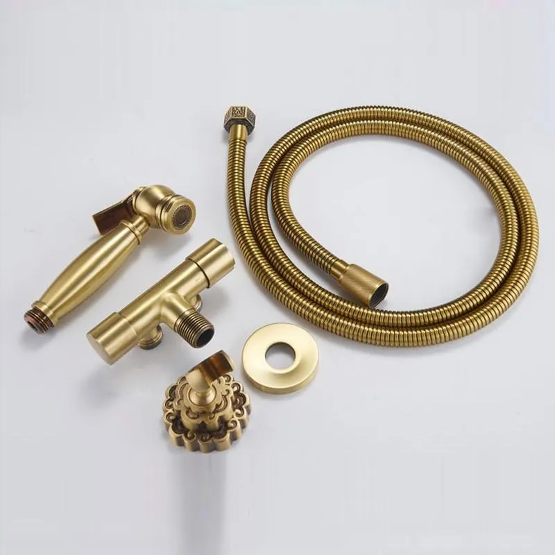 Dual Handle Single Hole Toilet Flushing Sprayer Head