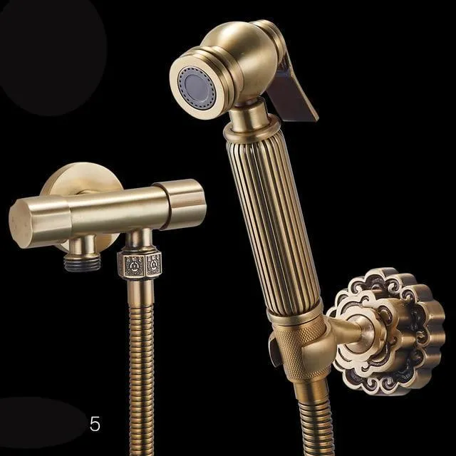 Dual Handle Single Hole Toilet Flushing Sprayer Head