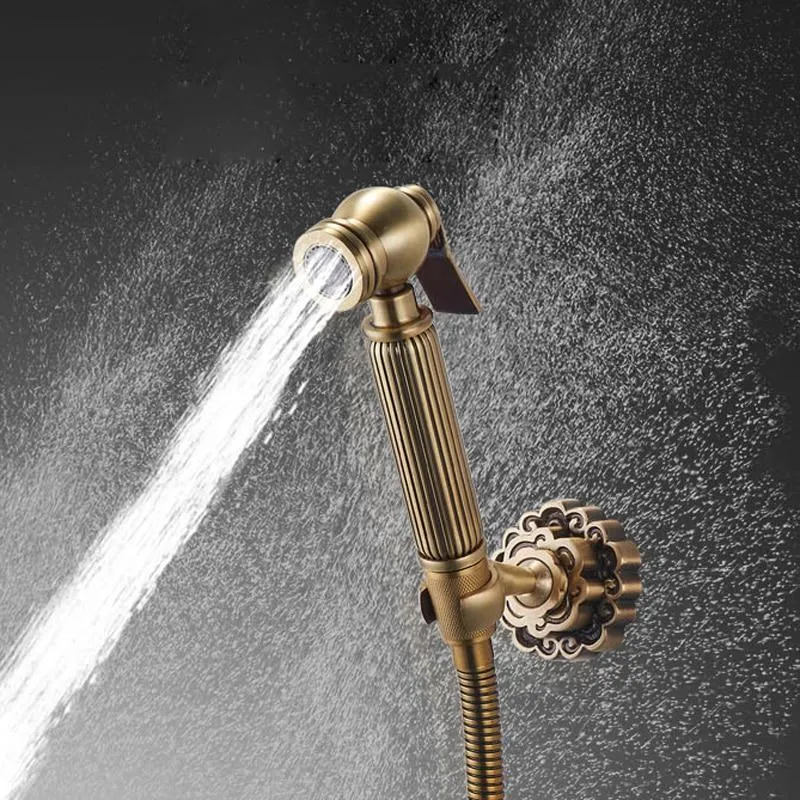Dual Handle Single Hole Toilet Flushing Sprayer Head
