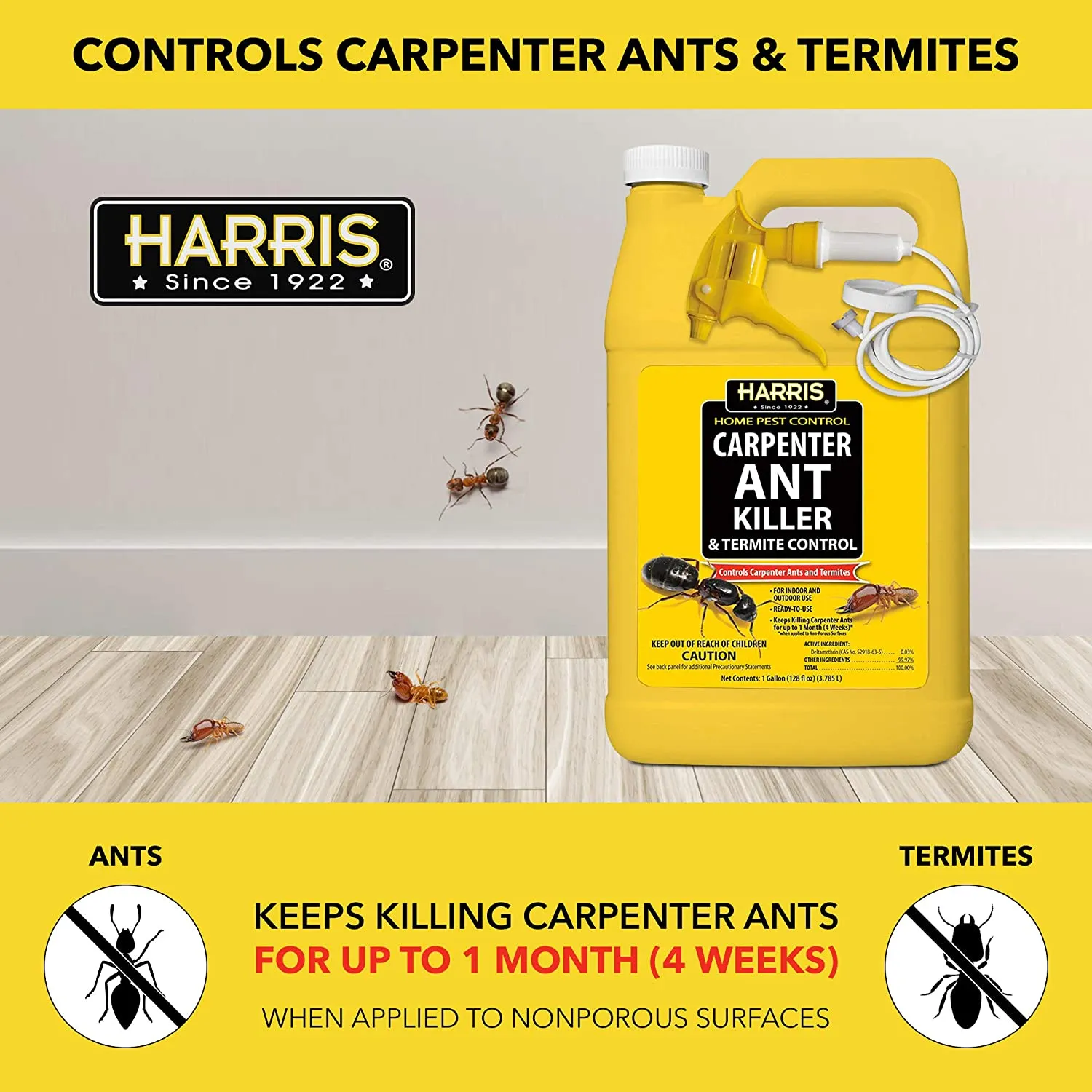 Harris Home Pest Control Carpenter Ant Killer & Termite Control (128 fl. oz.)