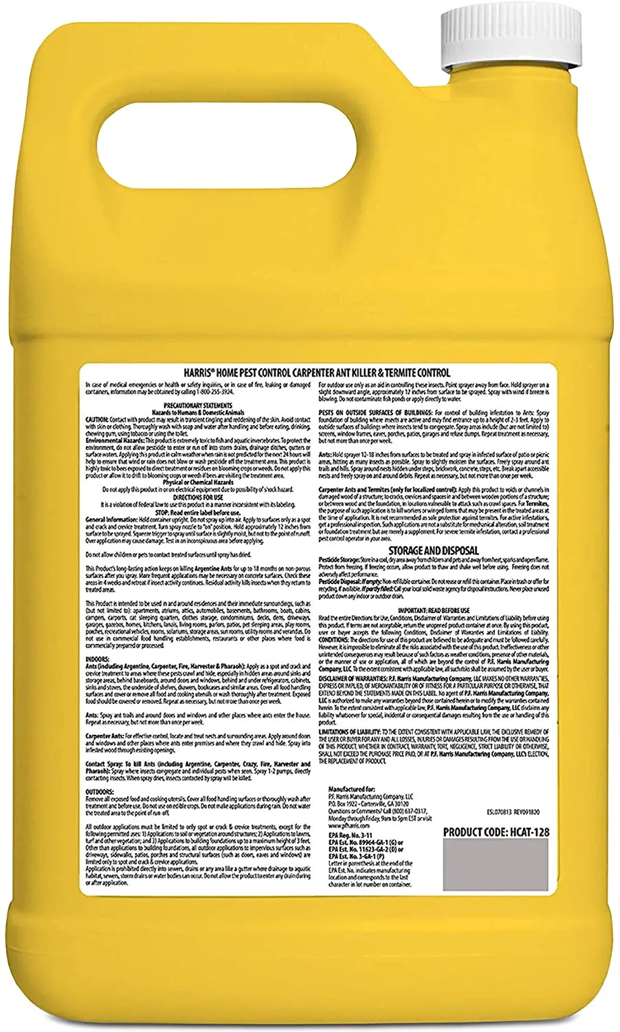 Harris Home Pest Control Carpenter Ant Killer & Termite Control (128 fl. oz.)