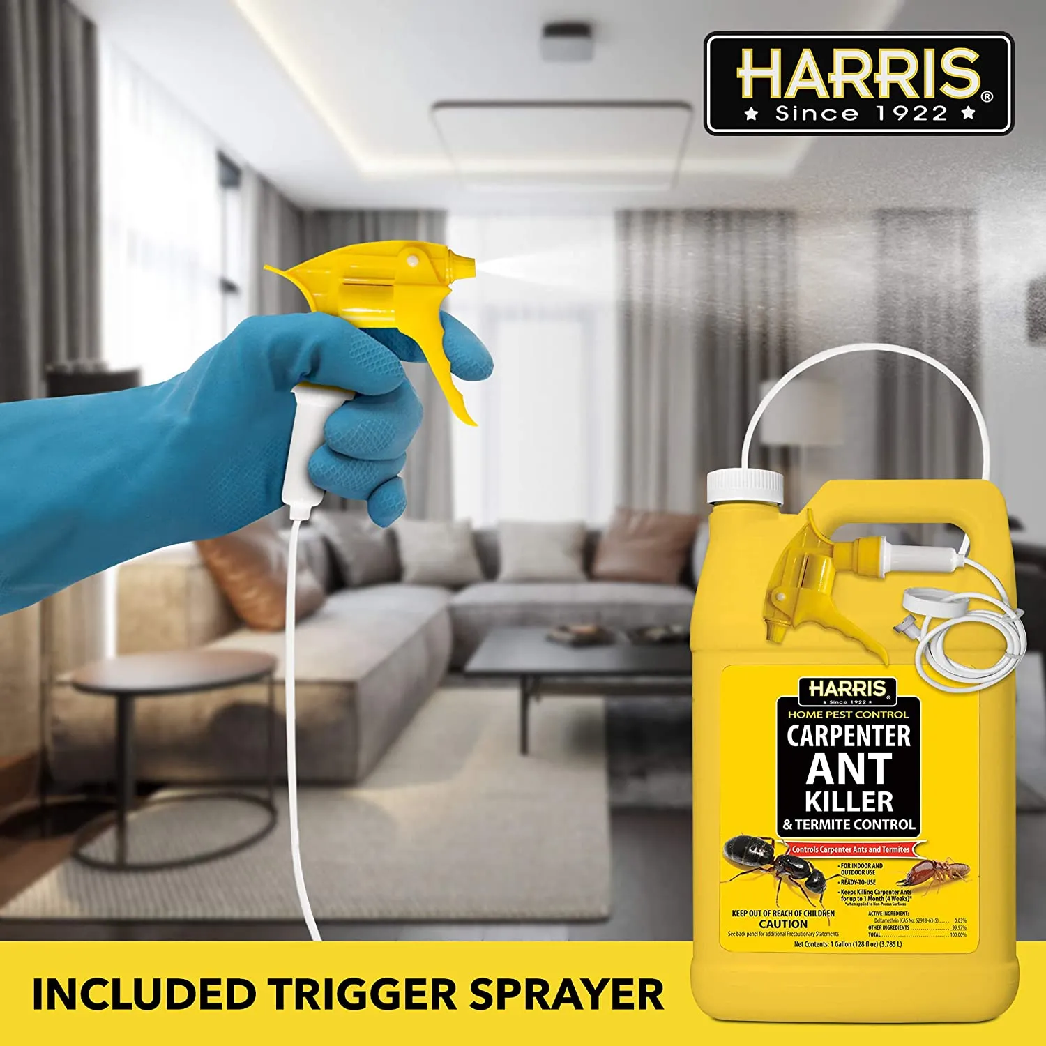 Harris Home Pest Control Carpenter Ant Killer & Termite Control (128 fl. oz.)