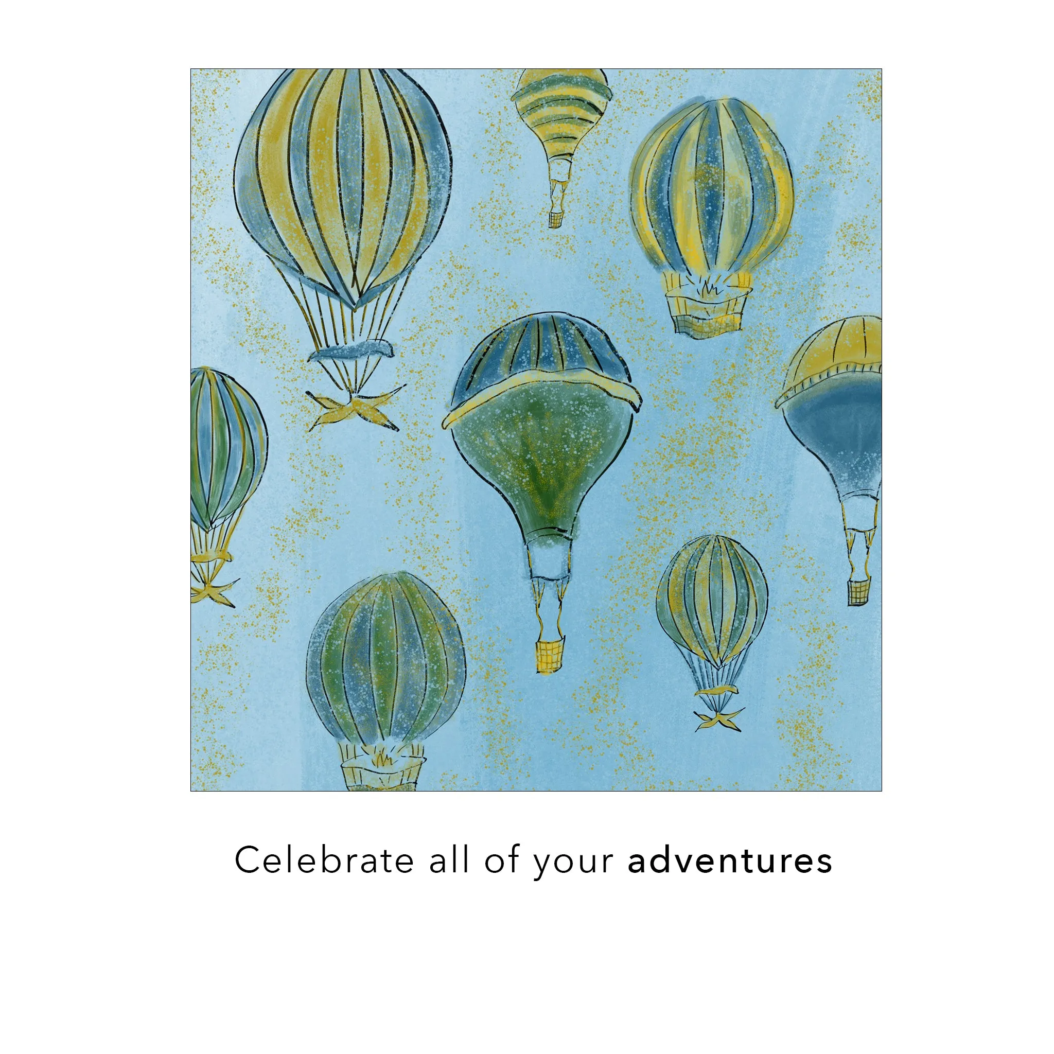 "Adventure" Hot Air Balloon Charm Necklace