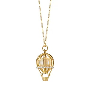 "Adventure" Hot Air Balloon Charm Necklace