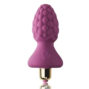 Rocks-Off 7-Speed Ass-Berries Raspberry Butt Plug