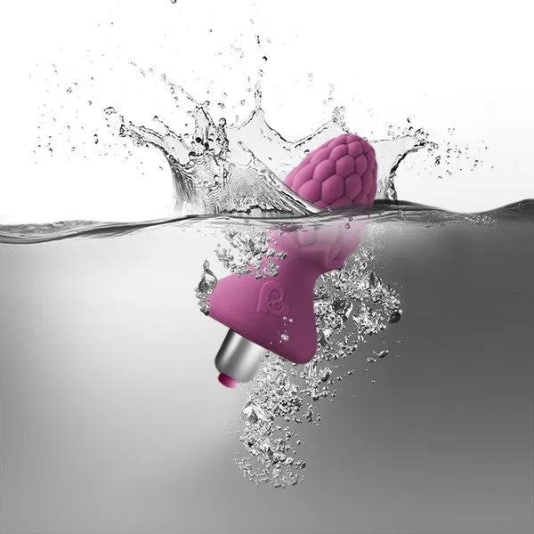 Rocks-Off 7-Speed Ass-Berries Raspberry Butt Plug