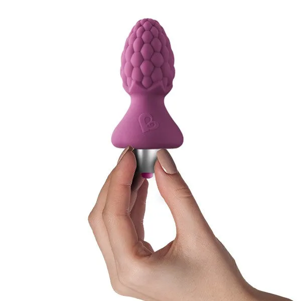 Rocks-Off 7-Speed Ass-Berries Raspberry Butt Plug